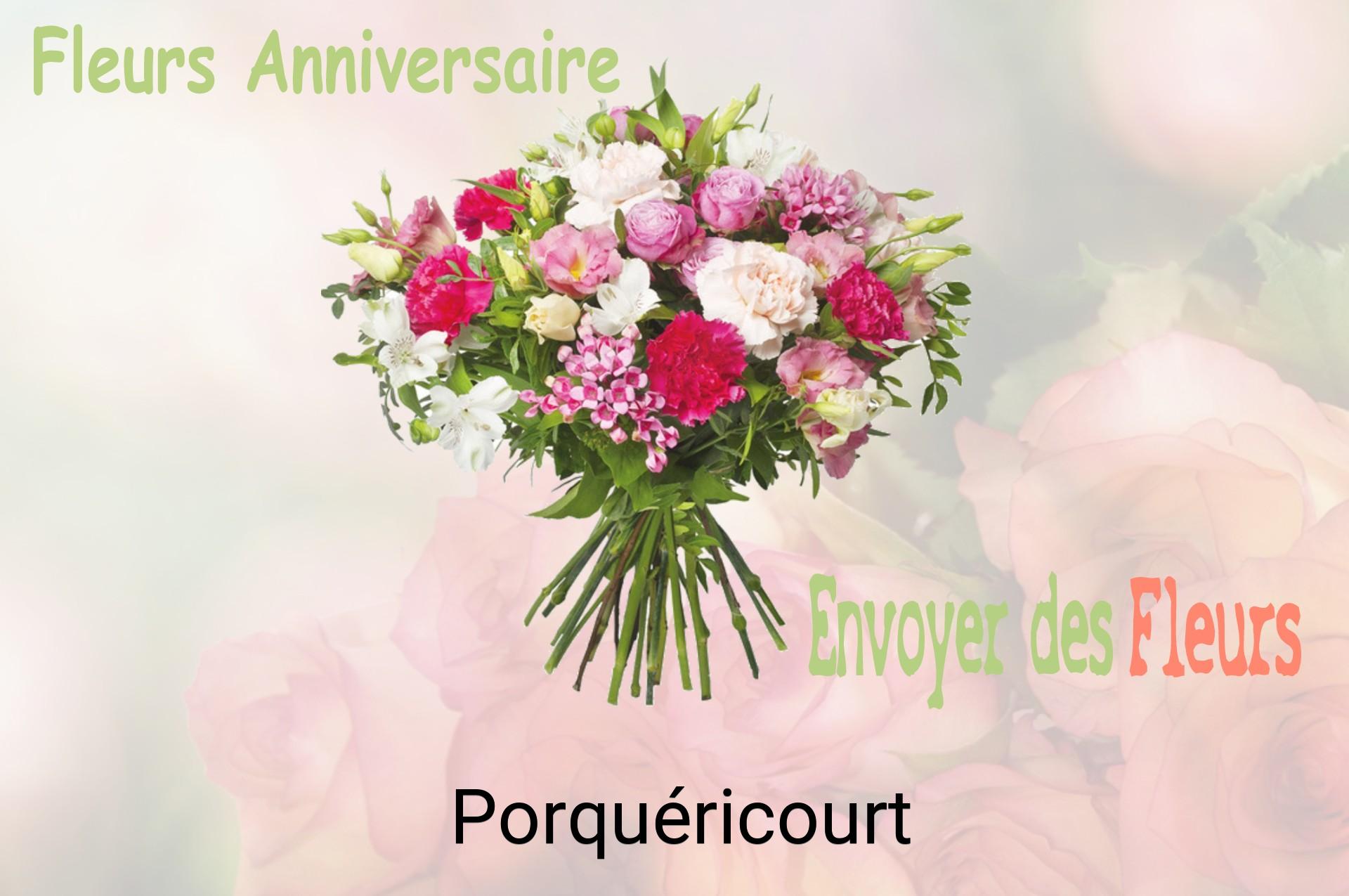 Bouquet de fleurs d’anniversaire livré à Porquéricourt