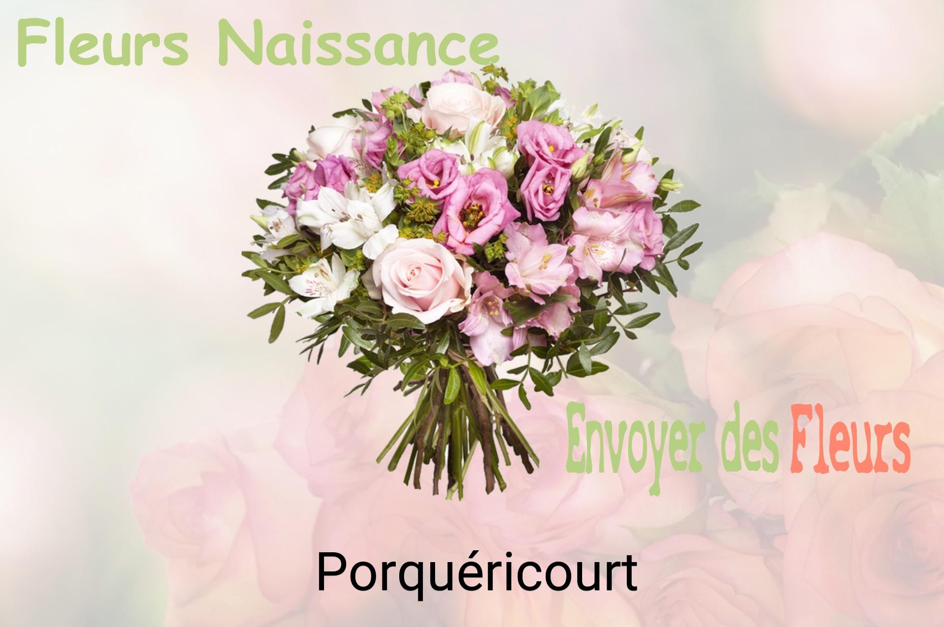 Bouquet de fleurs de naissance livré à Porquéricourt